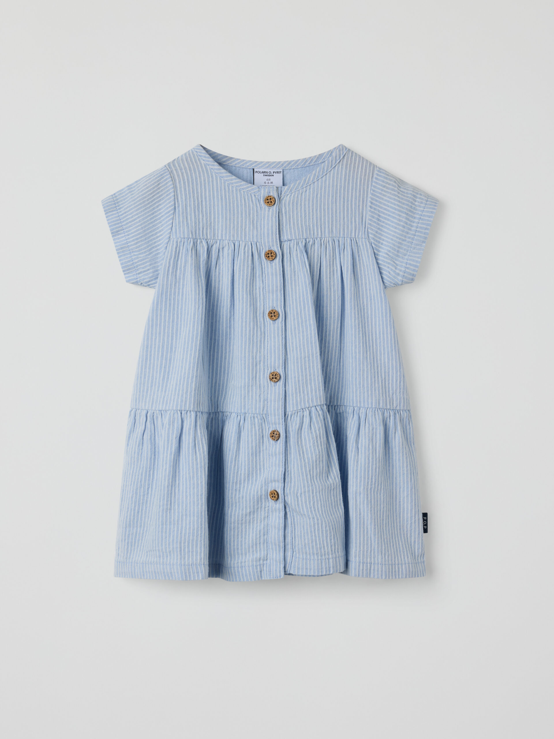 Short sleeve dress striped - Polarn O Pyret