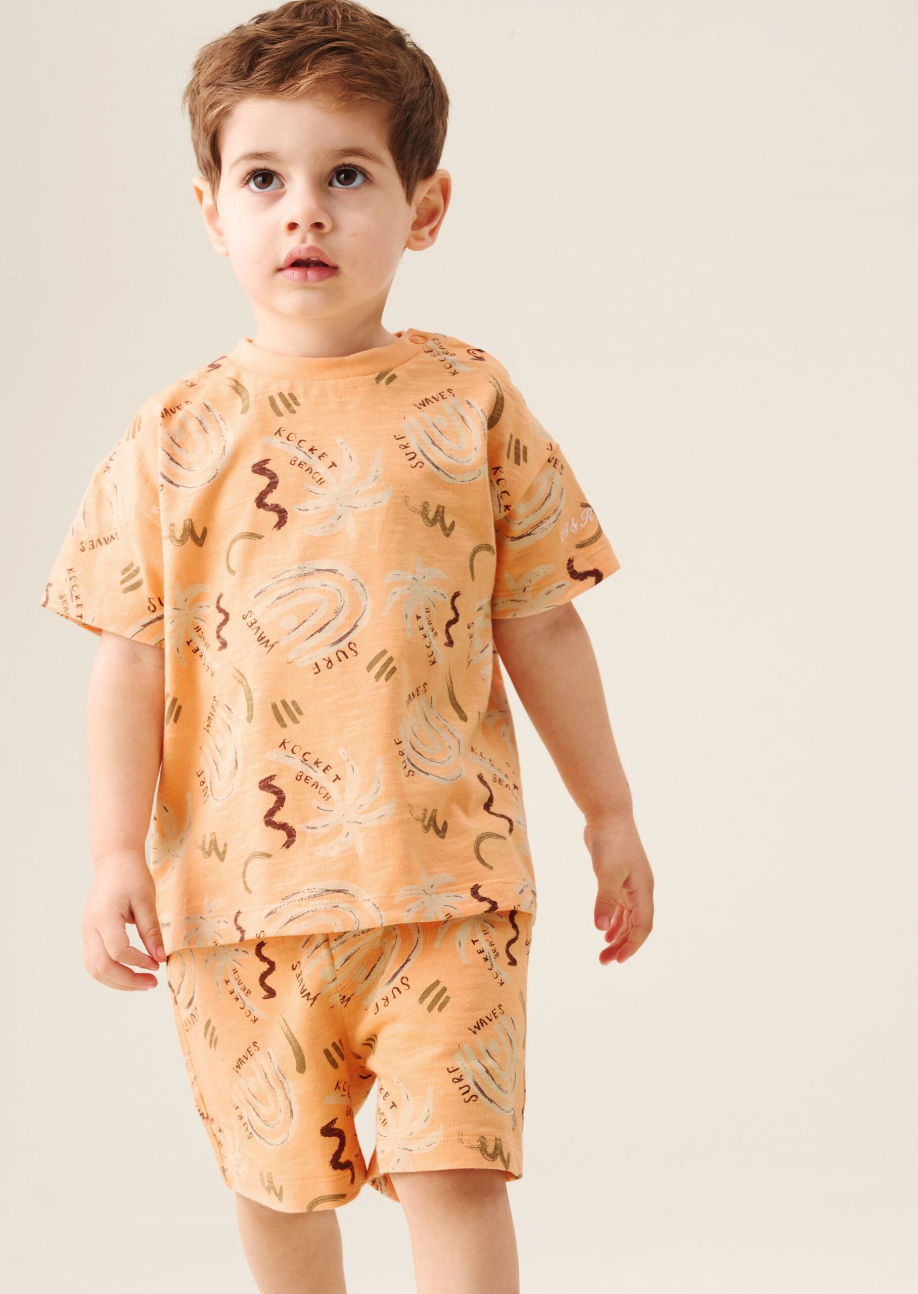 Kylo Oversized Palm T-shirt & Short Set - Angel and Rocket