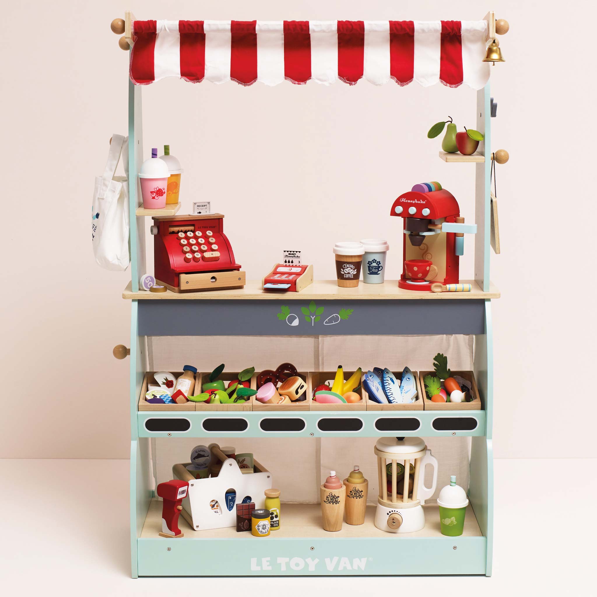 Shop and Cafe Market Playset - Le Toy Van