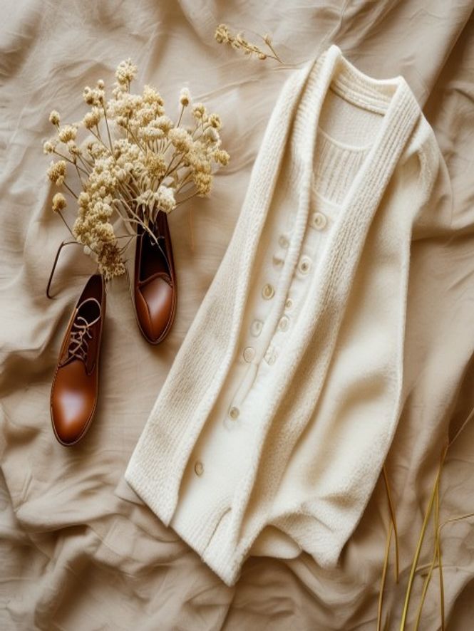 Curated luxury kids editorial flat lay
