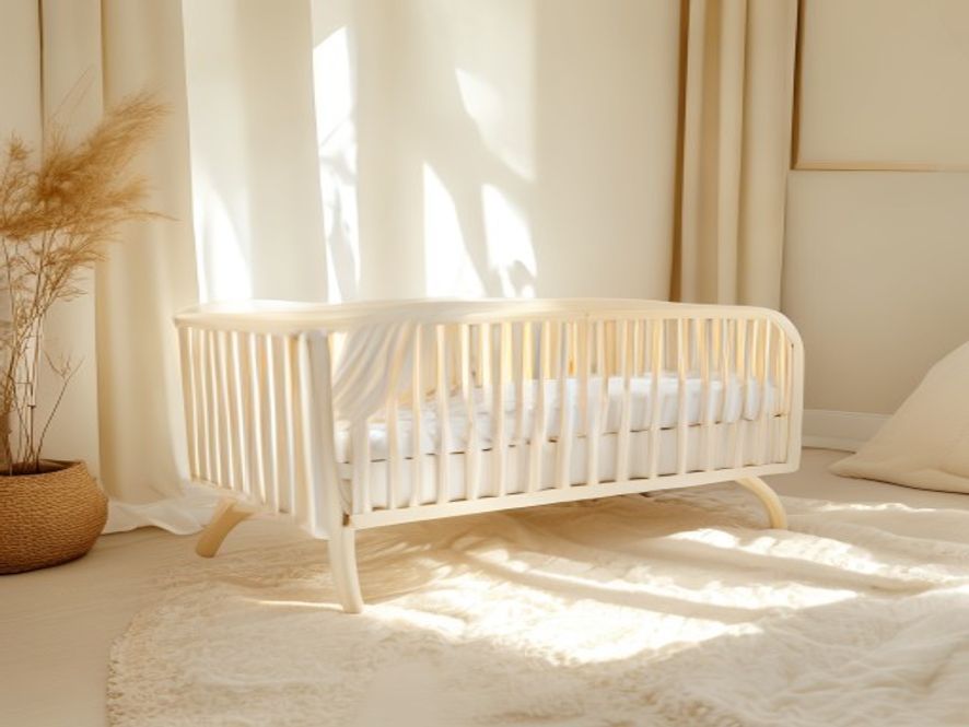 Stokke Sleepi oval cot in white