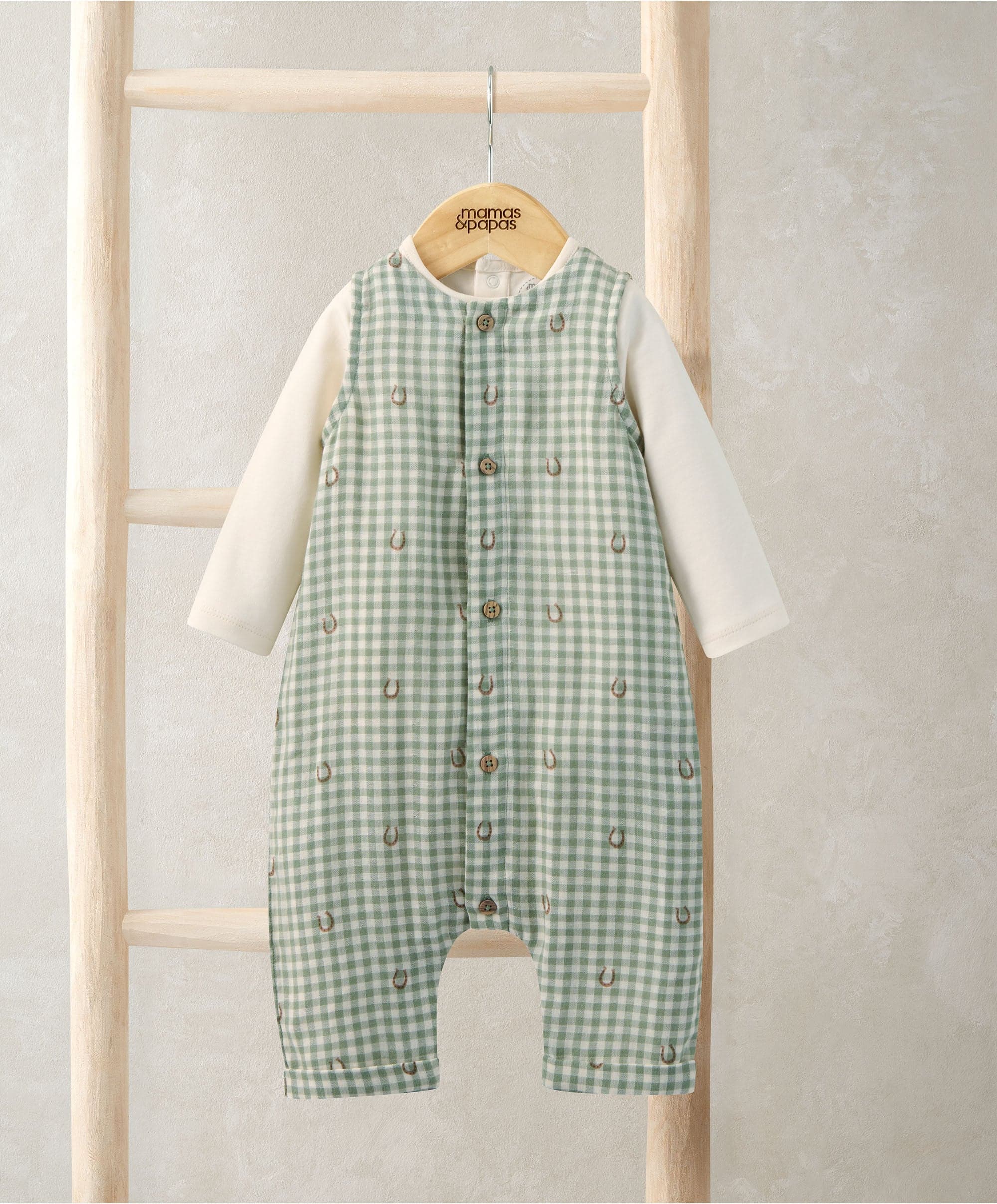 Gingham Romper & Bodysuit - Mamas and Papas