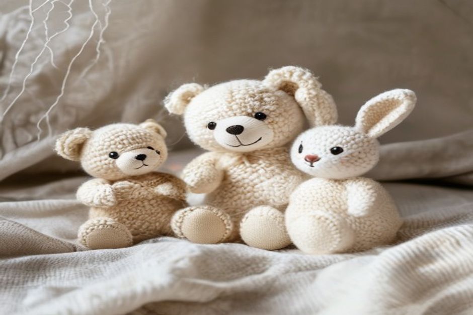 Liewood organic knitted soft toy for toddlers