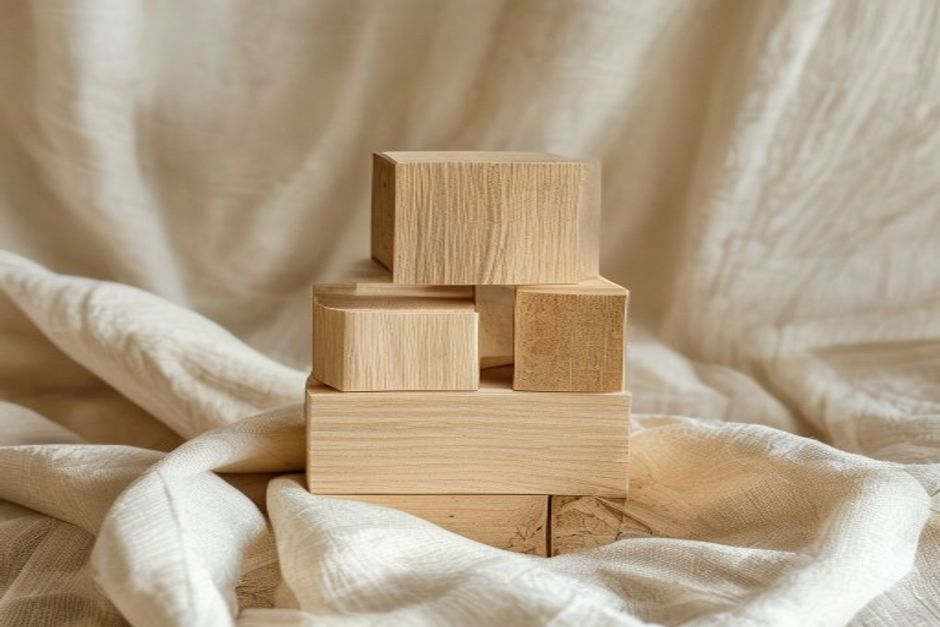 Lovevery maple wooden block set developmental toy